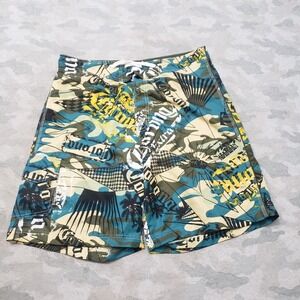 Corona Extra Swim Trunks Shorts Mens 36 Green Drawstring